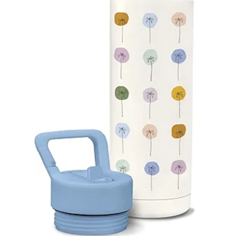 Studio Oh! Dotted Palms by Jen B. Peters Snap-Hook Insulated Water Bottle. - Picture 2 of 9